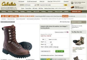 Интернет-магазин cabelas.com